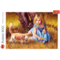 500 Piece Jigsaw Puzzles, In The Center of Attention, Jim Daly Puzzle with Little Girl and Cat, Adult Puzzles, Trefl 37291